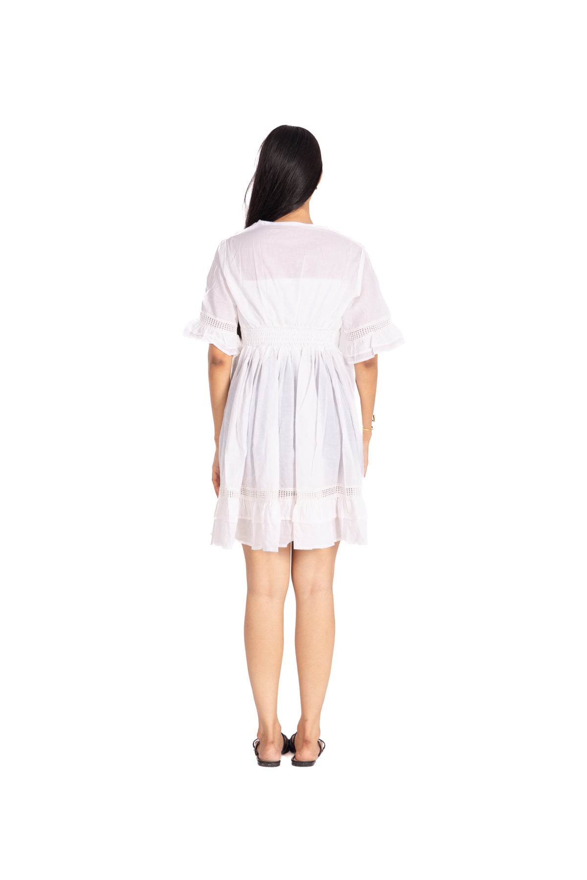 LACE SHORT BOHO DRESS