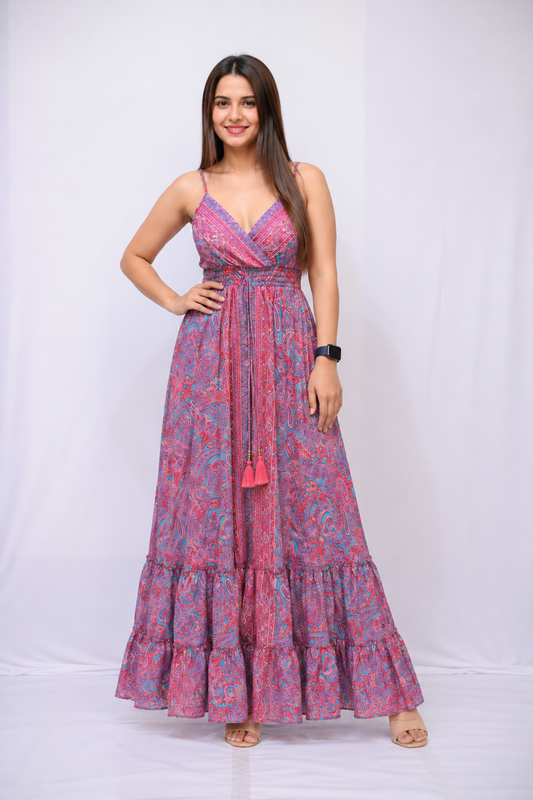 Pink Paradise Boho Maxi