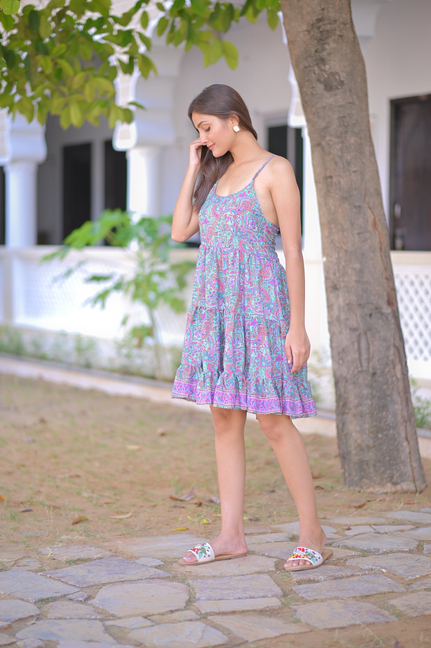 THREE FRILL DRESS