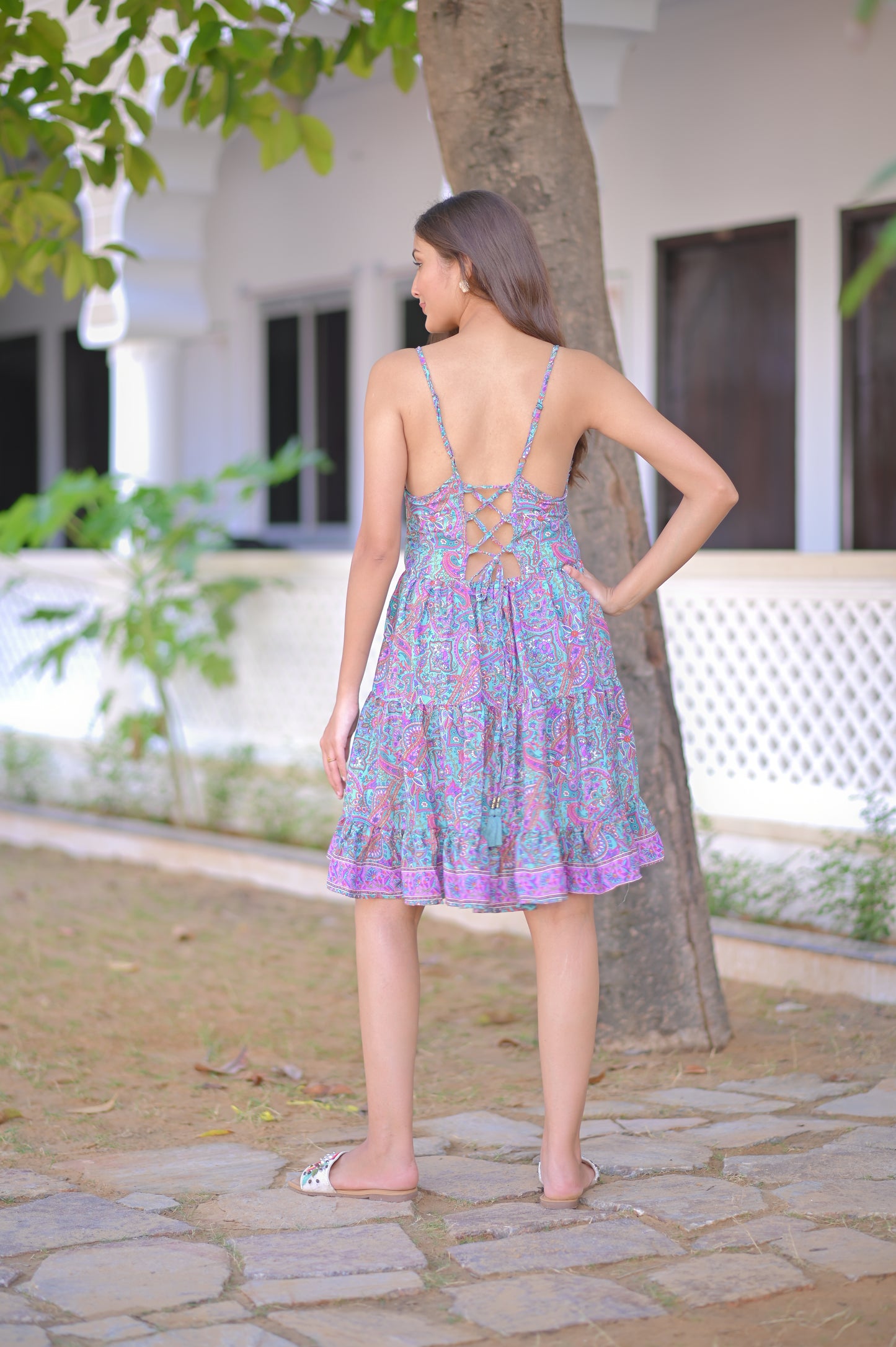THREE FRILL DRESS