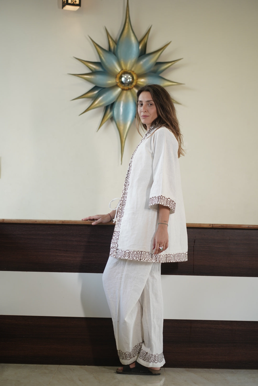 JUTE THREE - PIECE  HEALTHER CO-ORD SET