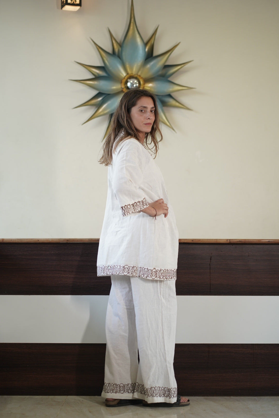 JUTE THREE - PIECE  HEALTHER CO-ORD SET