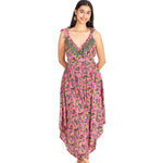 Blush Paisley Handkerchief Dress