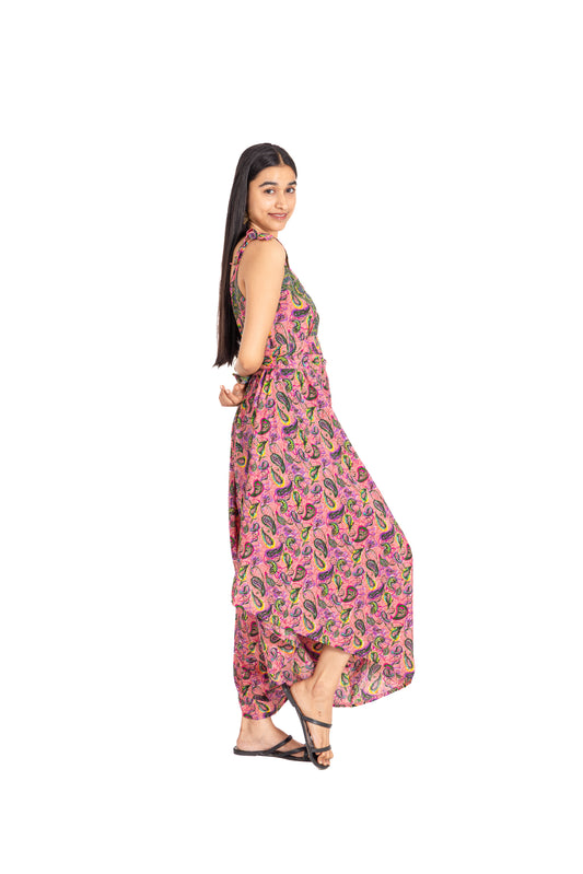 Blush Paisley Handkerchief Dress