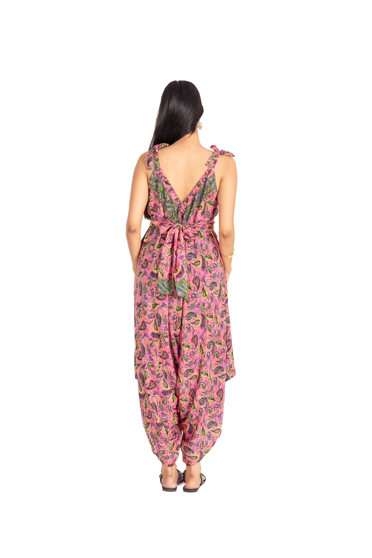 Blush Paisley Handkerchief Dress