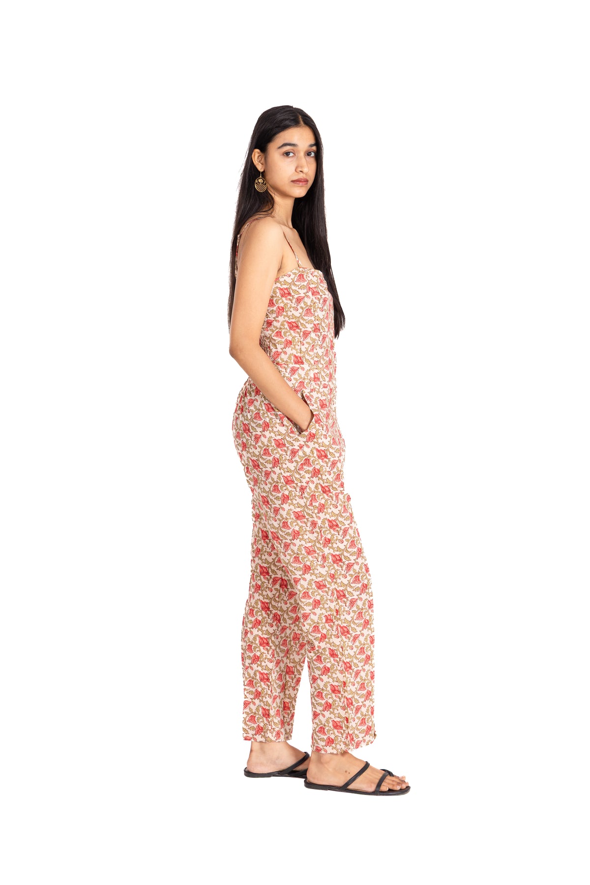 Ivory Bloom Cami Jumpsuit
