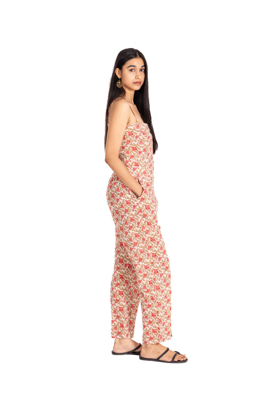 Ivory Bloom Cami Jumpsuit