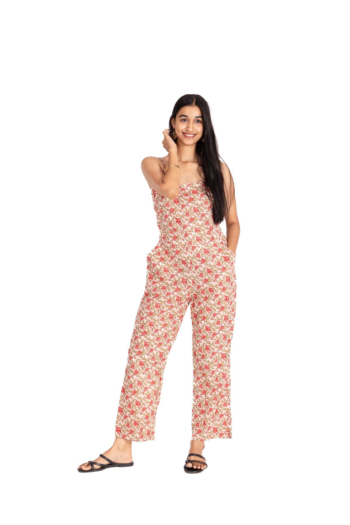 Ivory Bloom Cami Jumpsuit