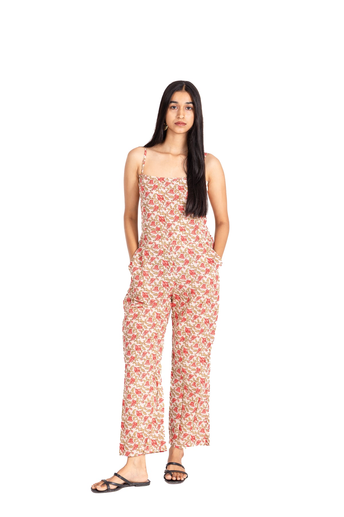 Ivory Bloom Cami Jumpsuit