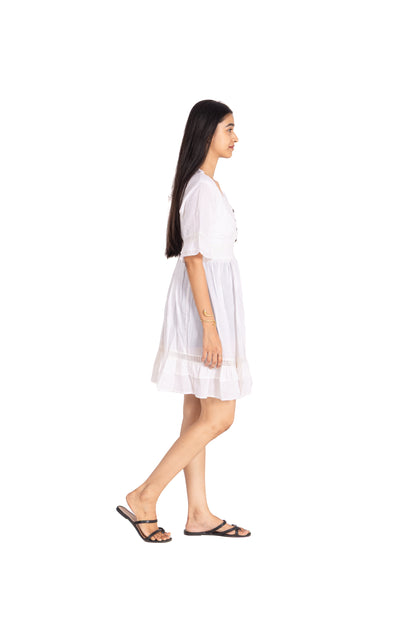 LACE SHORT BOHO DRESS