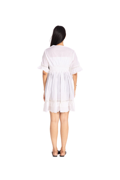 LACE SHORT BOHO DRESS