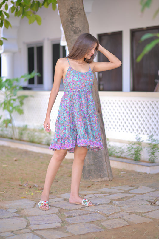 THREE FRILL DRESS