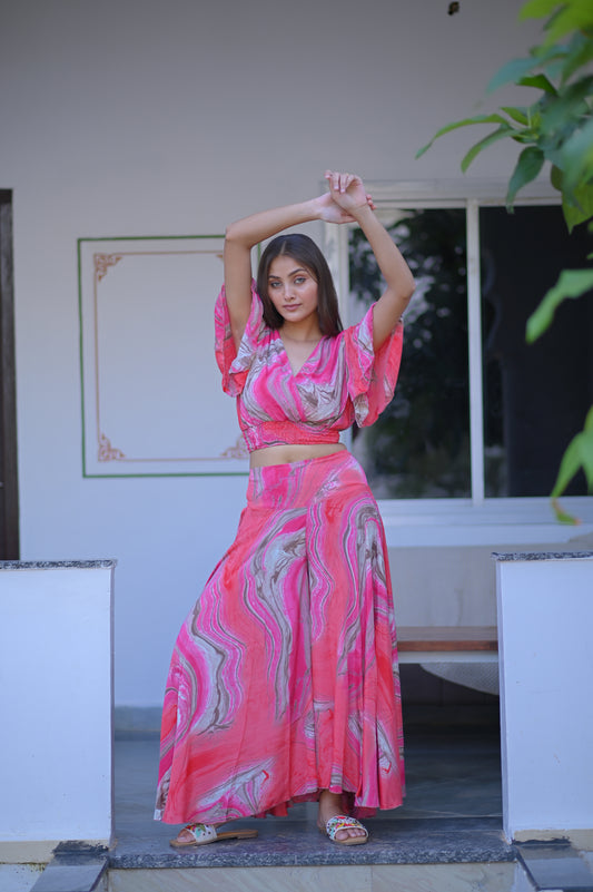 BOBIN TOP UMBRELLA PAJAMA CO ORD SET