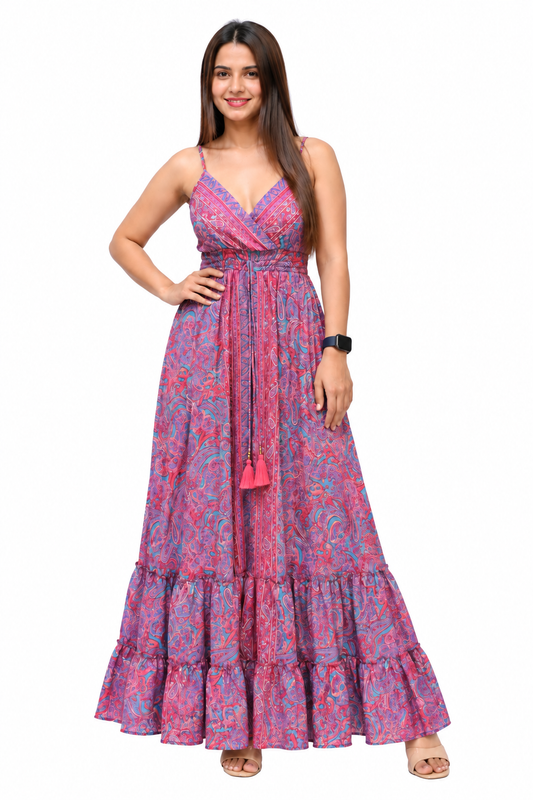 Pink Paradise Boho Maxi